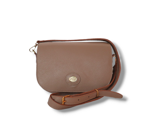 MIA -  saddle bag - borsa con tracolla in pelle martellata