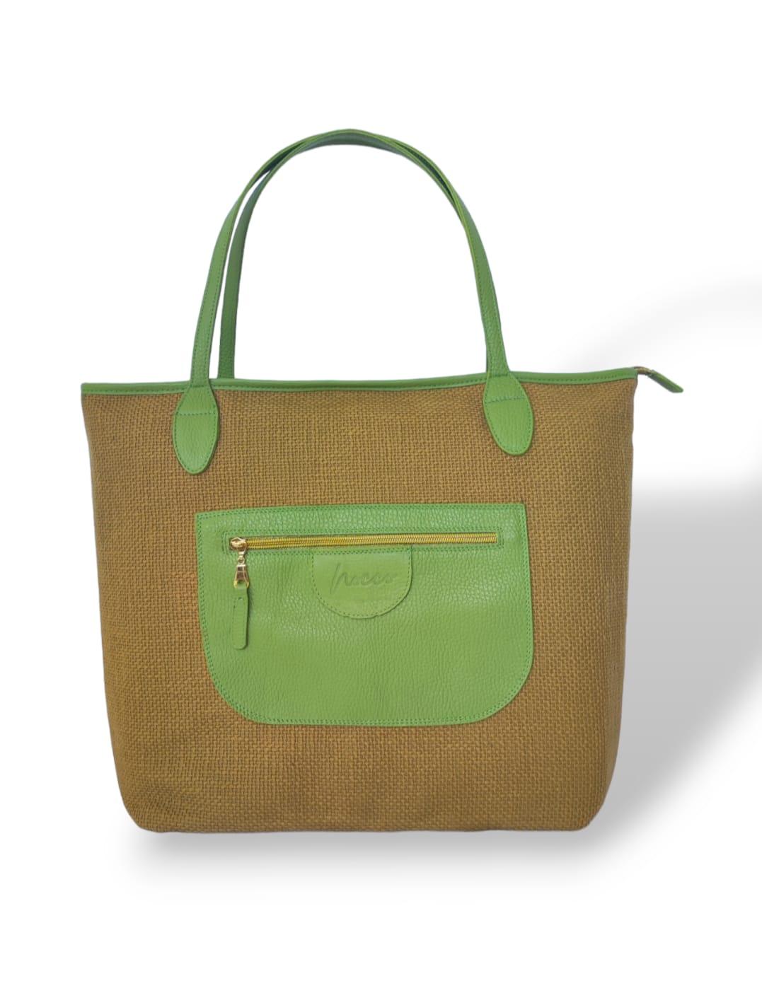 FIORELLA  LIMITED - Shopper in canvas e pelle